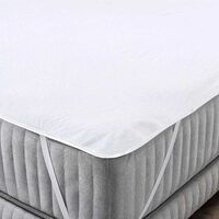 Cubrecolchón American Family King Terry Waterproof Blanco