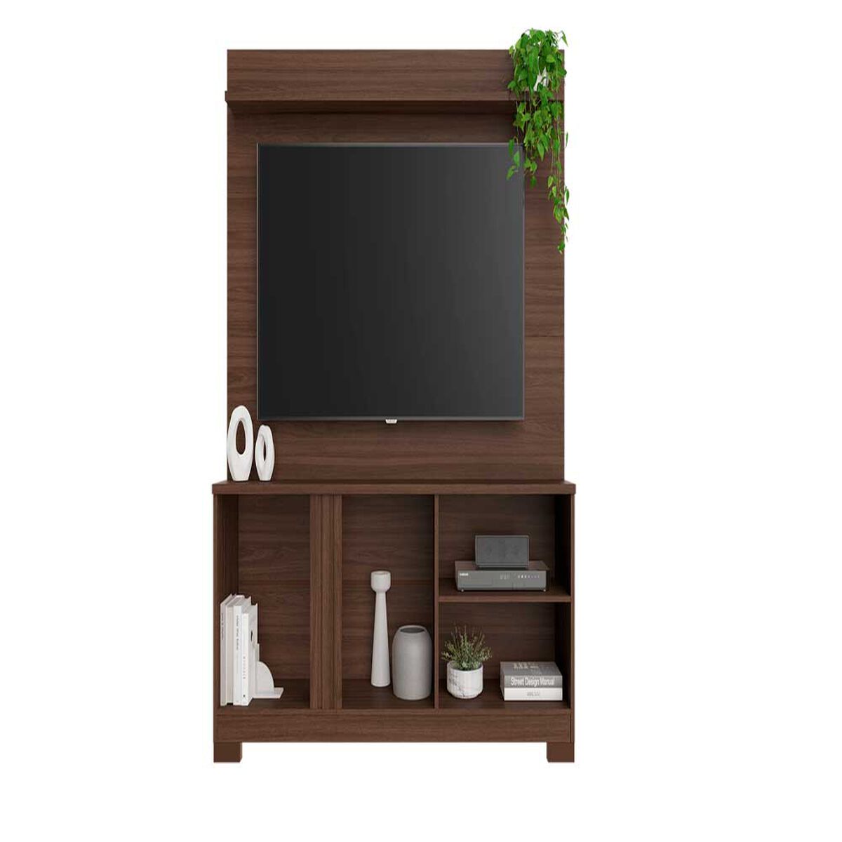Centro Entretenimiento Almore Budapest Hasta 70" Café y Off White