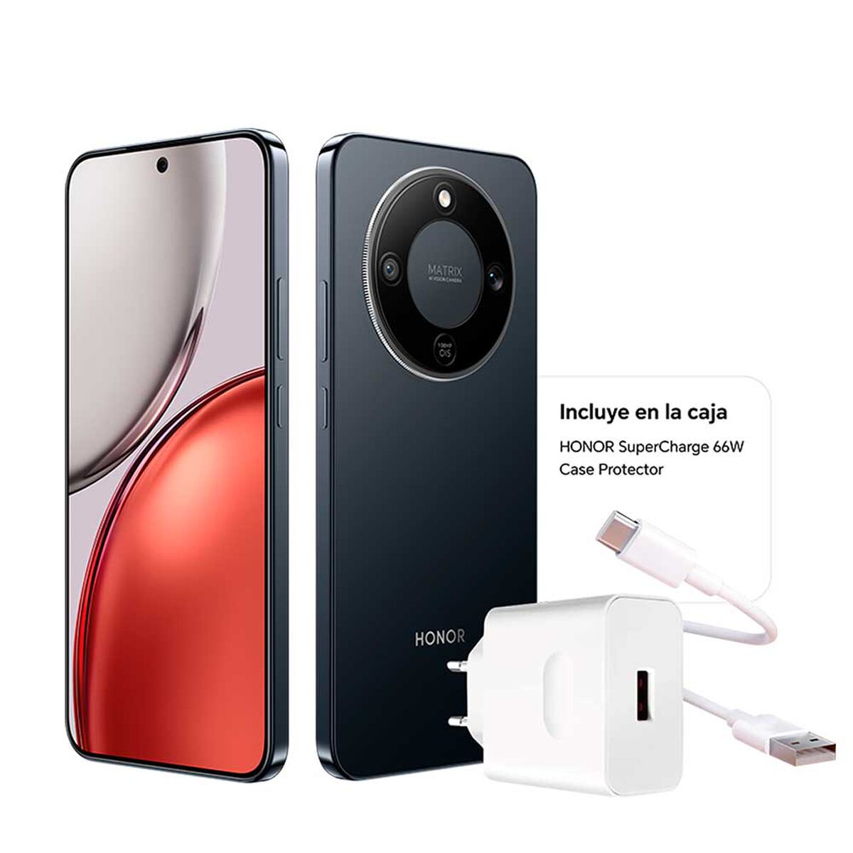 Celular Honor Magic 8 Lite 2G/3G/4G/5G 256 GB 6.79" Negro