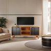 Rack TV Vekkahome Grecia Hasta 43" Café