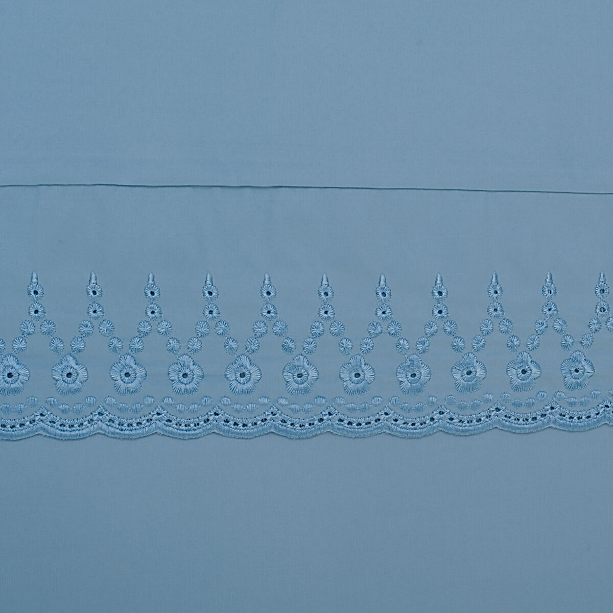 Sábana Broderie Blue 2 Plazas