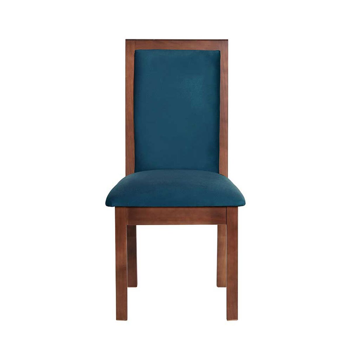 Juego de Comedor Latam Home Sevilla Girona 2 Sillas + 2 Bancas Velvet Azul Petr&oacute;leo