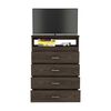 Cómoda TV Hasta 40" TuHome Z-80 4 Cajones Coñac