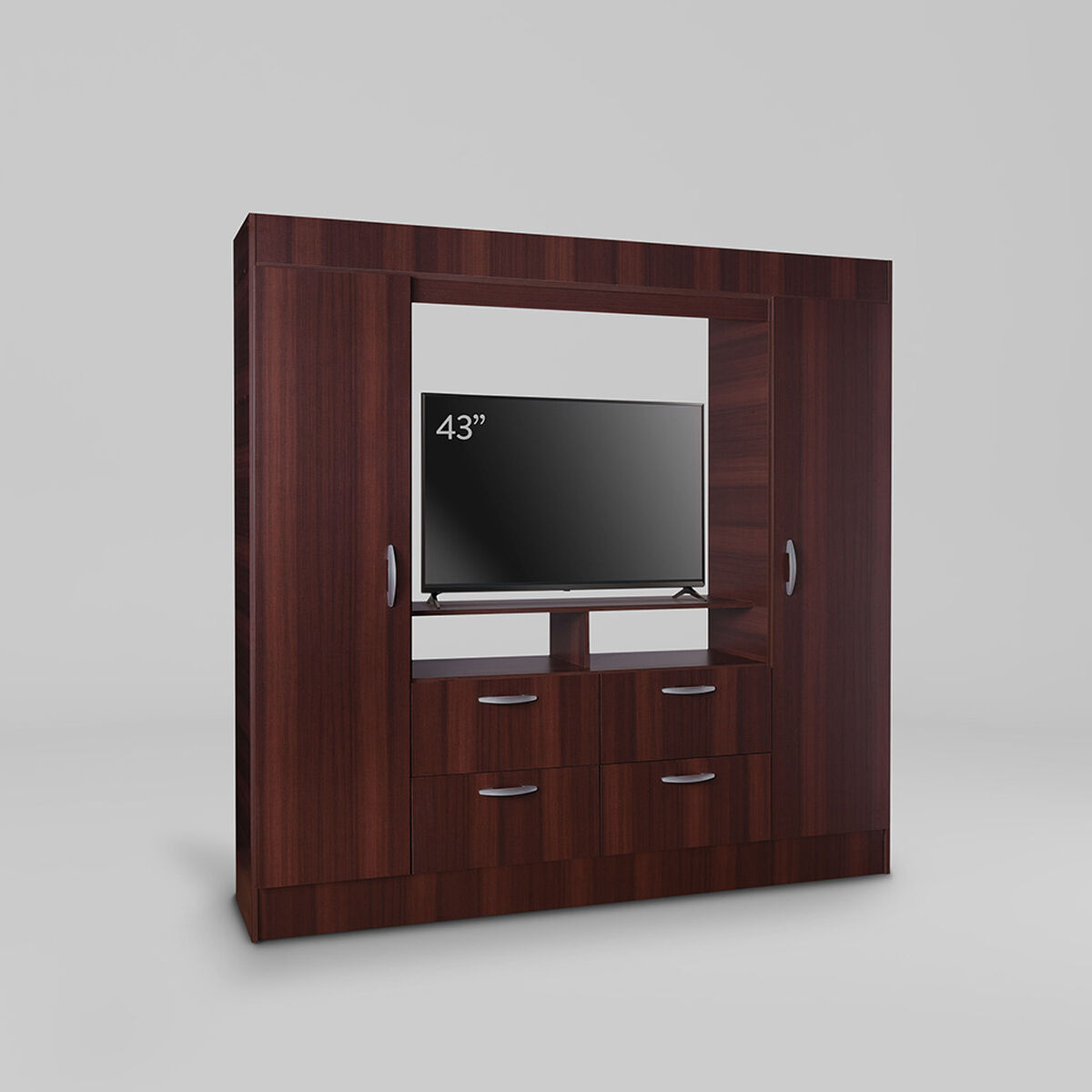 Clóset TV CIC Hasta 43" Baker 2 Puertas 4 Cajones
