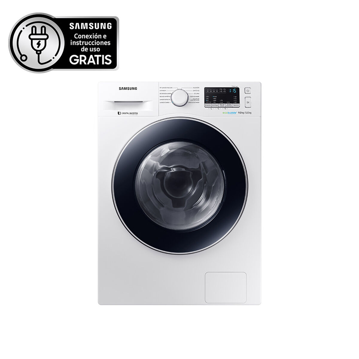 Lavadora Secadora Samsung WD90M4453JW/ZS 9/5 kg