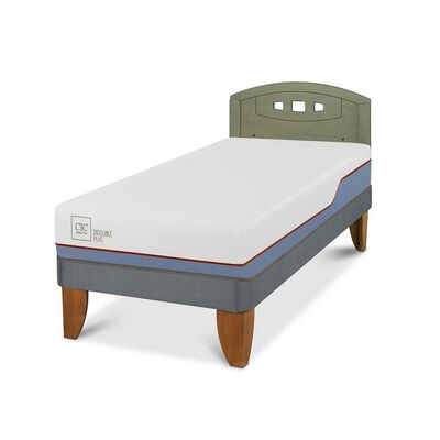 Imagen 2 del producto Cama Europea CIC 1,5 Plazas Excellence Plus + Respaldo Gales Olivo