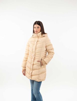 Imagen 1 del producto Parka Larga Mujer Fiorucci Beige, Negro