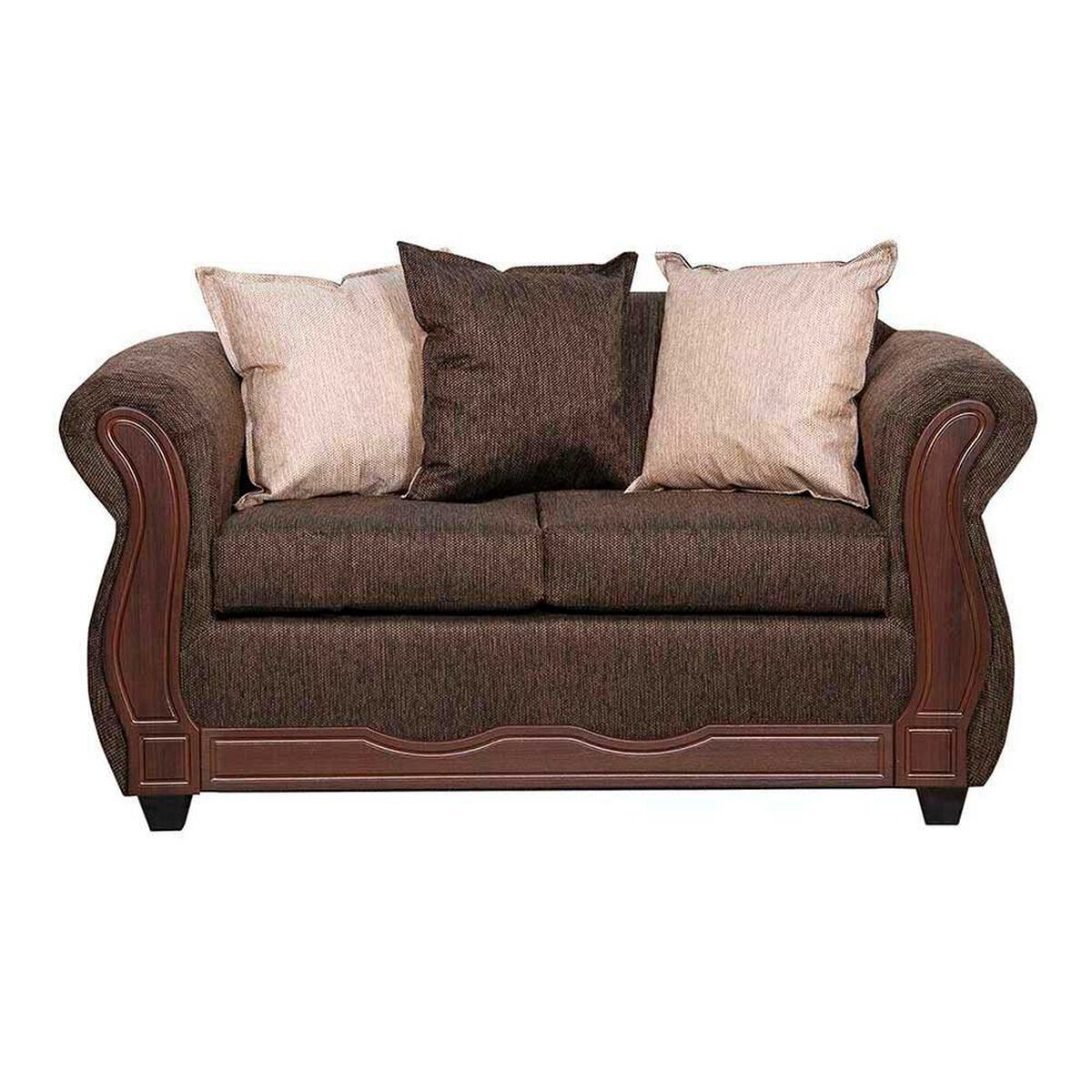 Juego de Living Black Factory Serrana 5 Cuerpos Caf&eacute;