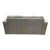 Juego de Living Kea Nize Sofá 3 Cuerpos + Dos Pouf Tela Gris