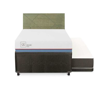 Imagen 1 del producto Cama Nido CIC 1,5 Plazas Excellence Plus + Respaldo Villarrica Olivo