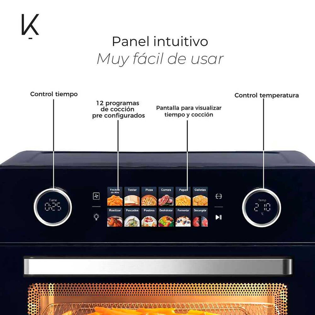 Horno Freidora Kitchen-it Smart Edition 25 lts.