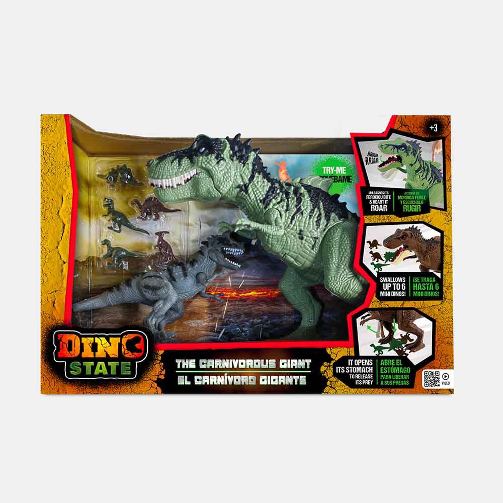 Set Figura Dino Carnivoro Diseños Surtidos Dino State