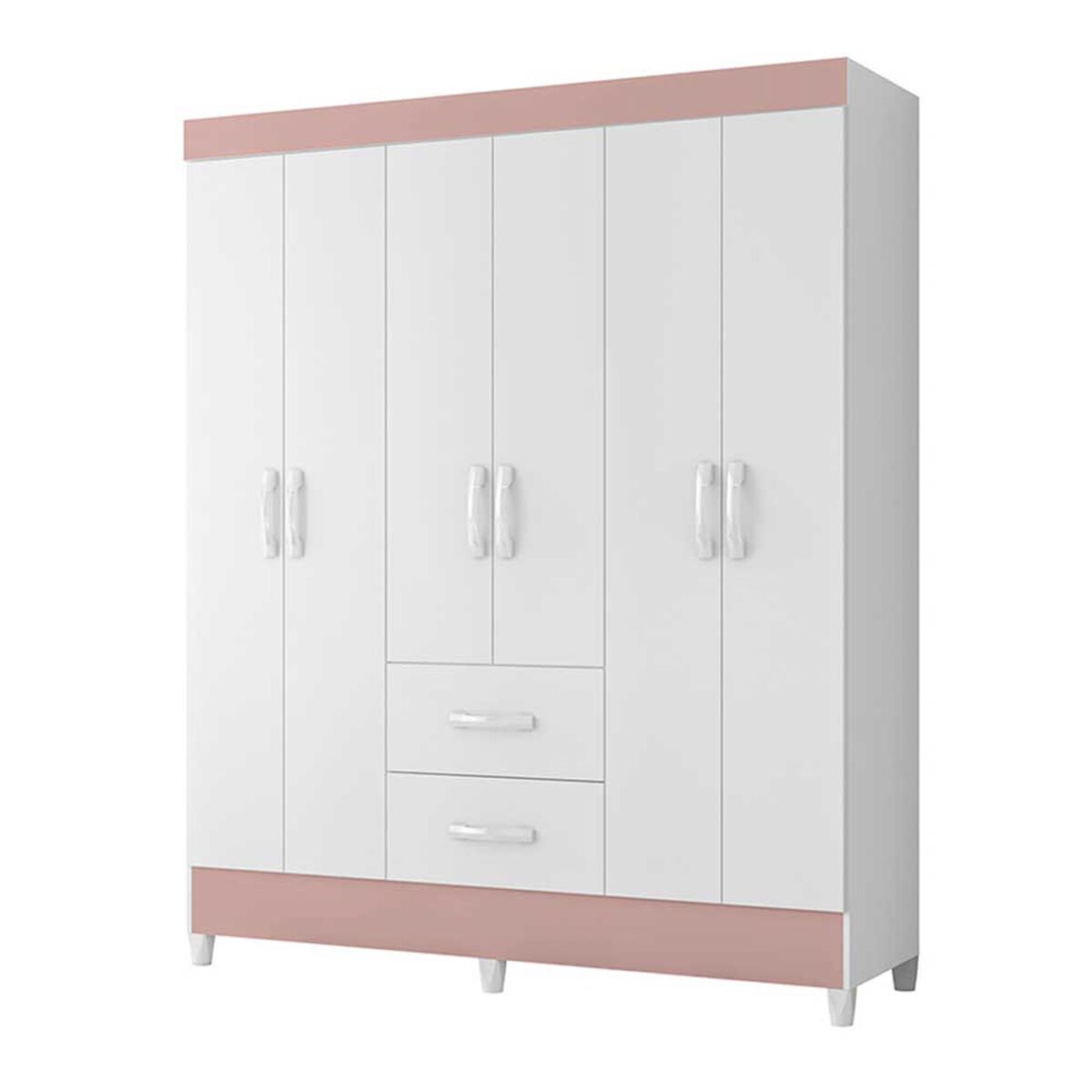 Clóset Vekkahome Mobi 6 Puertas 2 Cajones Blanco