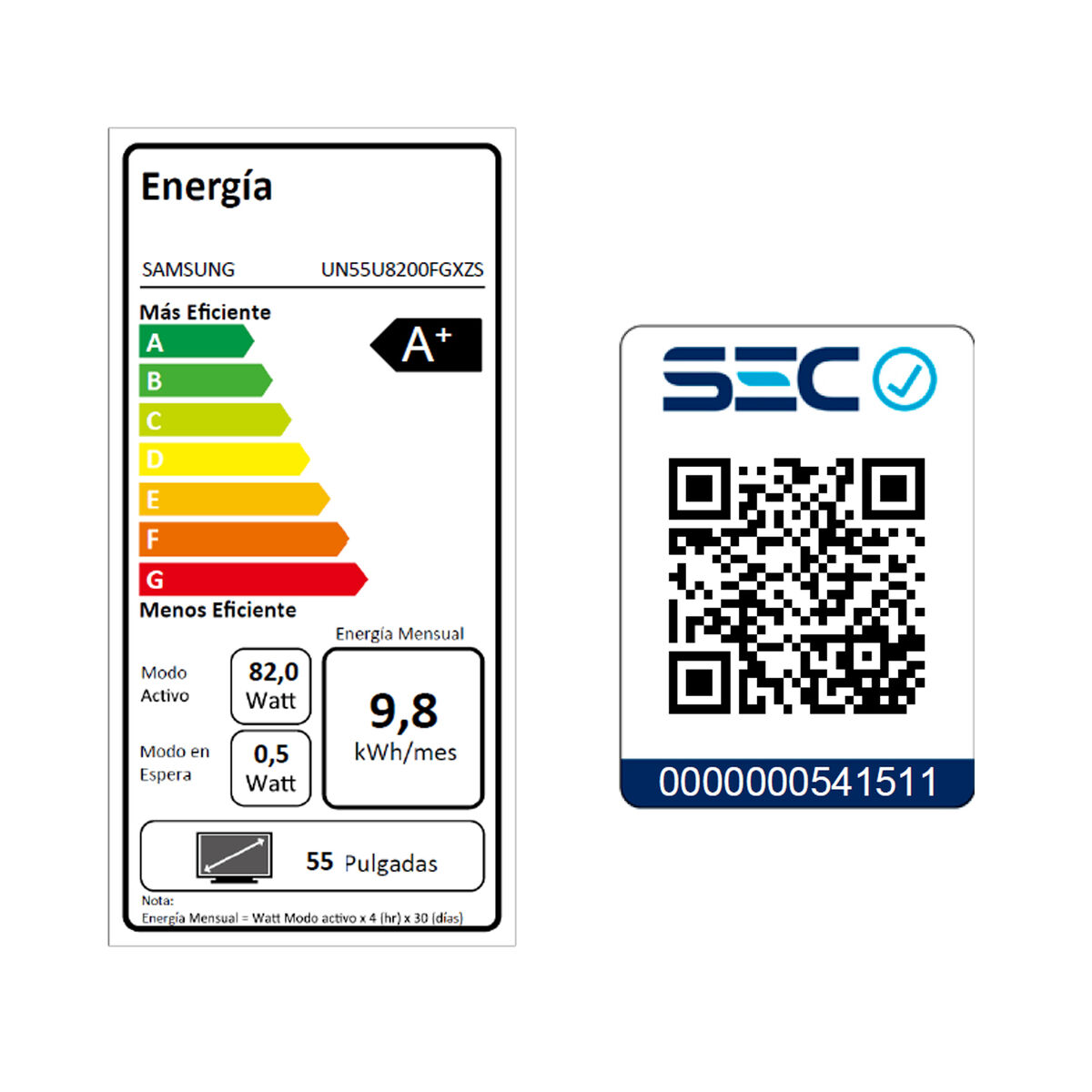 Smart Tv Samsung UN55U8200FGXZS 55" 4K