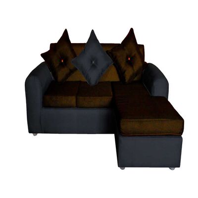 Imagen 1 del producto Sofá Seccional Diseño A&M Home Marcia 4 Cuerpos Negro Chocolate