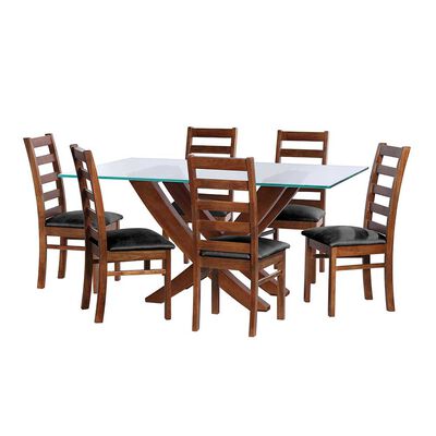 Imagen 1 del producto Juego de Comedor Latam Home Alicante 6 Sillas Negro