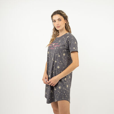 Camisa de Dormir Mujer Grafito, Rosado