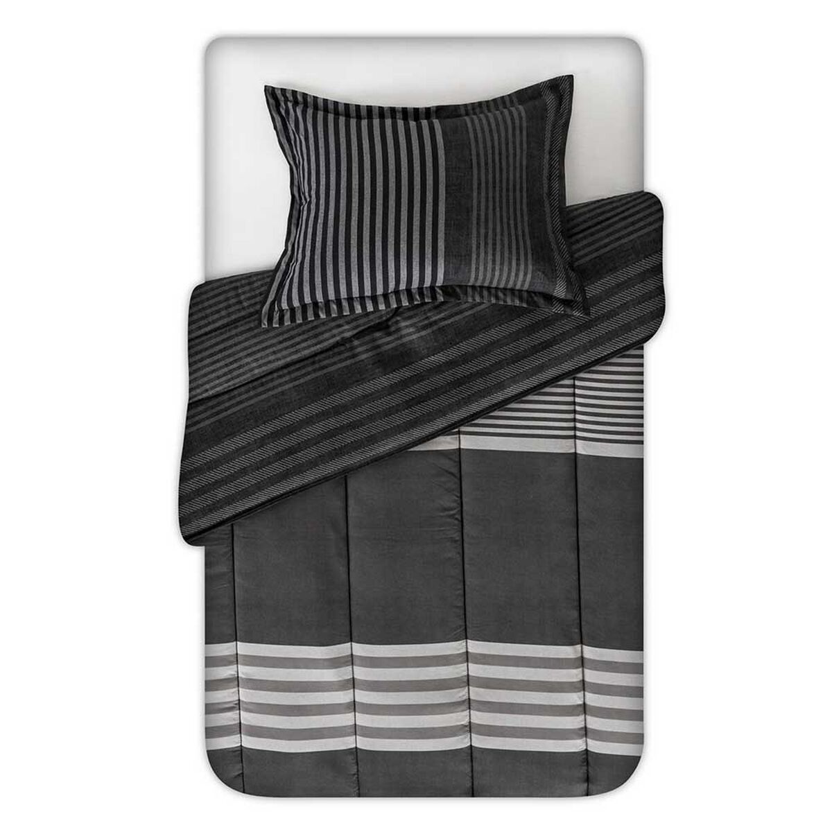 Plumón Estampado Cannon 1,5 Plazas Diagonals