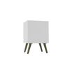 Velador Yardas CB201BCBC Blanco 1 Cajón