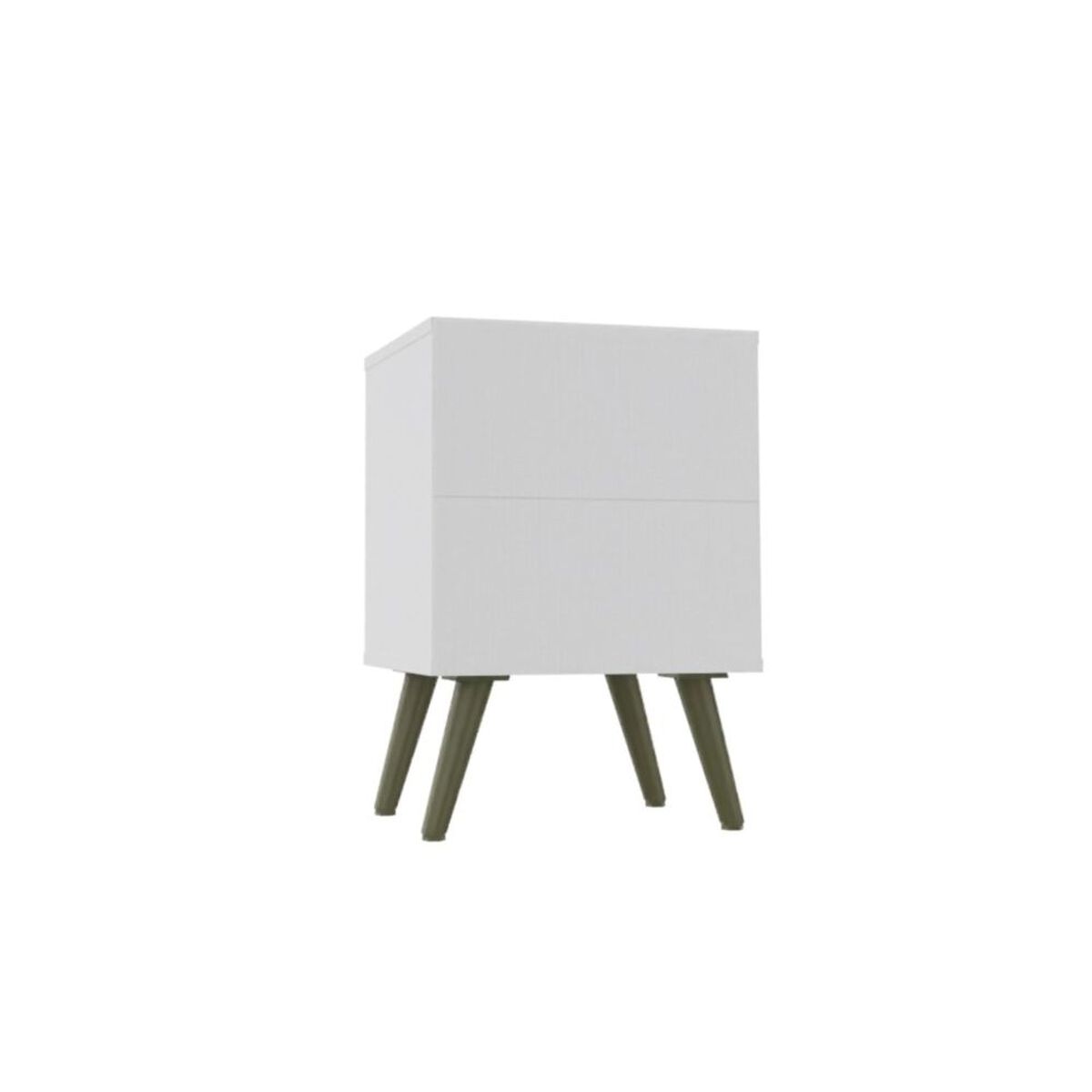 Velador Yardas CB201BCBC Blanco 1 Cajón