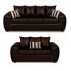 Juego de Living Elegant Detail New Houston 3-2 Cuerpos Caf&eacute;