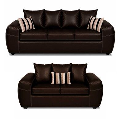 ELEGANT DETAIL Juego de Living Elegant Detail New Houston 3-2 Cuerpos Café