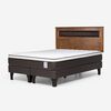 Cama Europea Rosen Base Dividida King New Style 4 Plus + Respaldo Ferrara