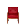 Sitial Latam Home Munich Cuero 1 Cuerpo Rojo