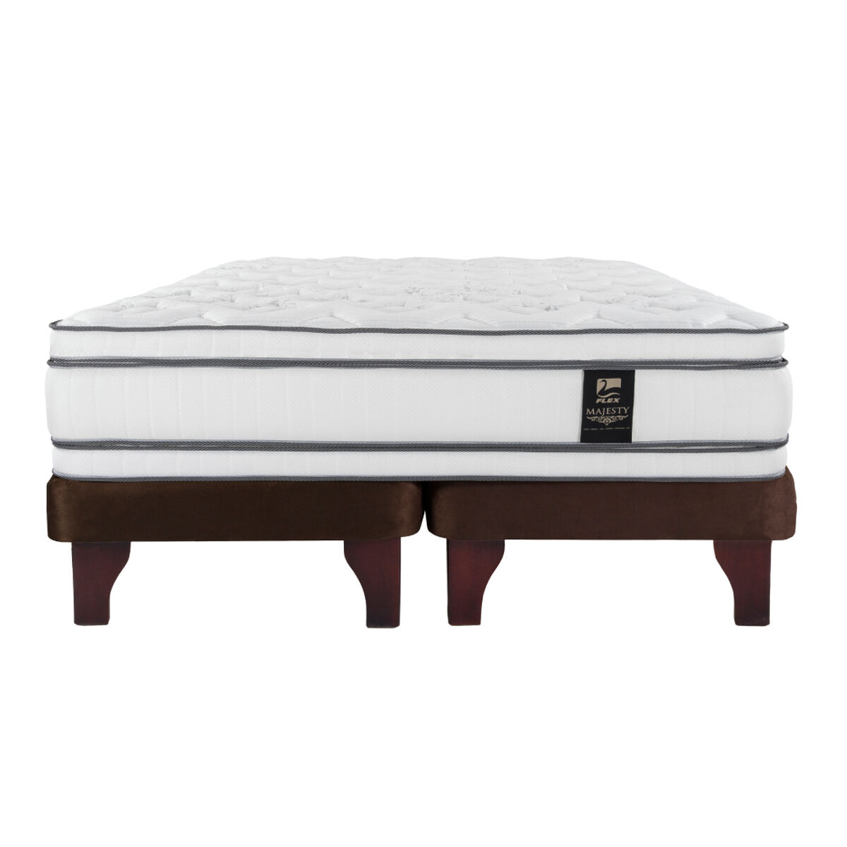 Cama Europea Flex 2 Plazas Majesty Base Dividida