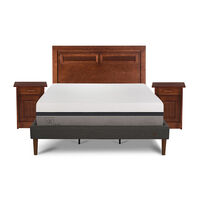 Cama Europea CIC Curve King Balance + Respaldo + 2 Veladores Milán