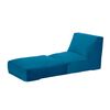 Sofá Cama Latam Home Velvet Bari 1 Cuerpo Azul Petróleo