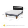 Cama Europea CIC 2 Plazas Excellence Plus + Respaldo Munich Negro