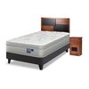 Combo Cama Europea Flex 1.5 Plazas Paradise + Set Colonia