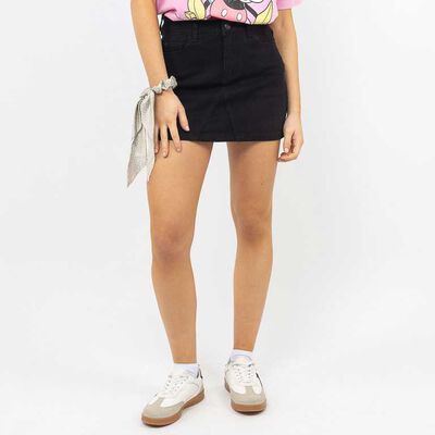 Falda Mini Denim Mujer Icono