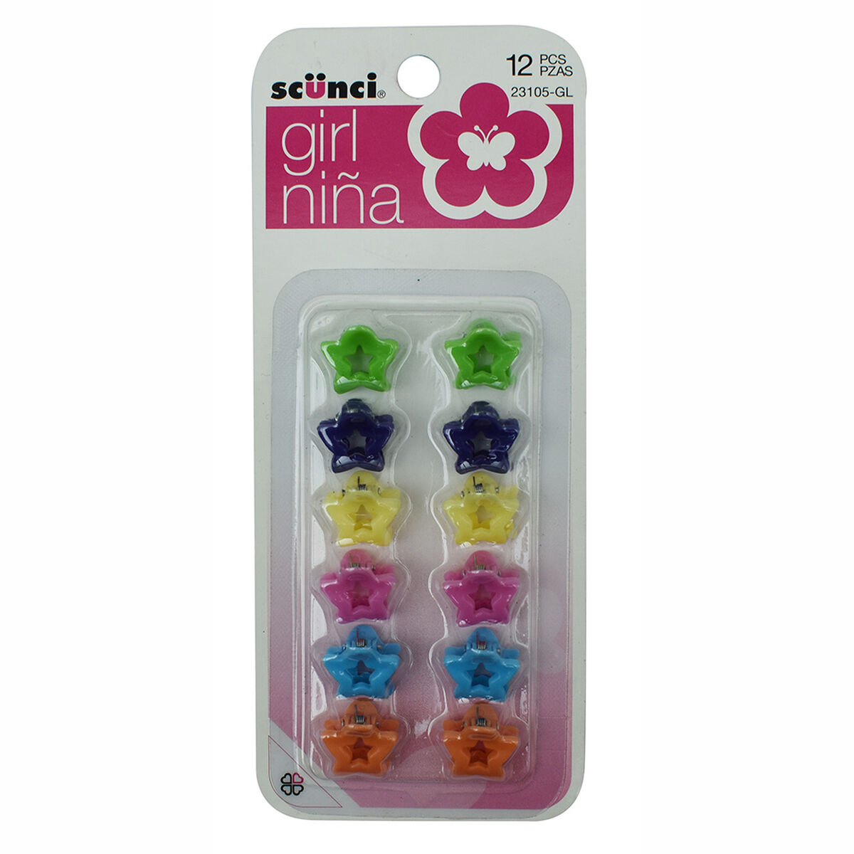 Set Clip de Agarre Niña Estrella, 12 Piezas