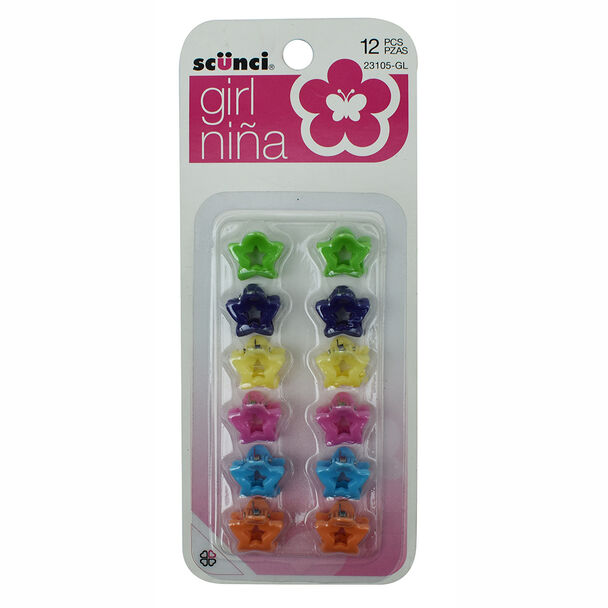 Set Clip de Agarre Niña Estrella, 12 Piezas