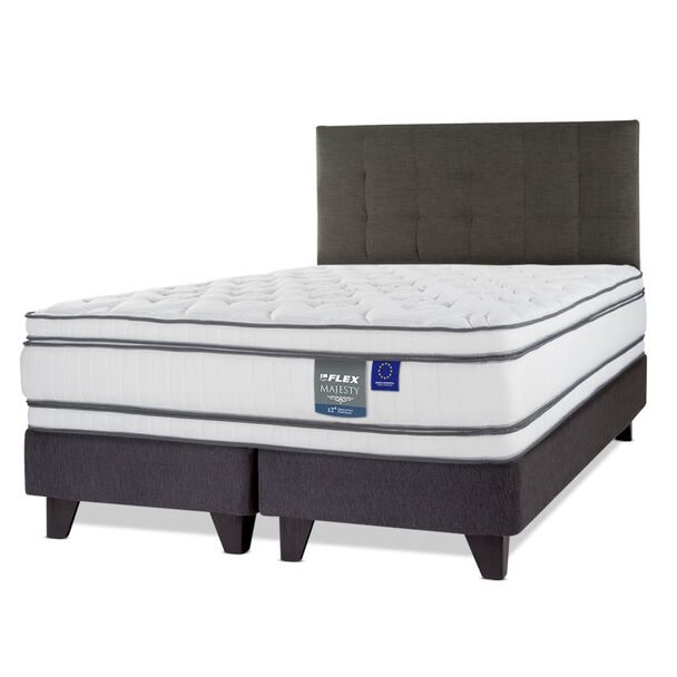 Cama Europea Flex King Majesty + 1 Respaldo