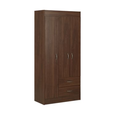 Closet Stanford 3 Puertas 2 Cajones Chocolate
