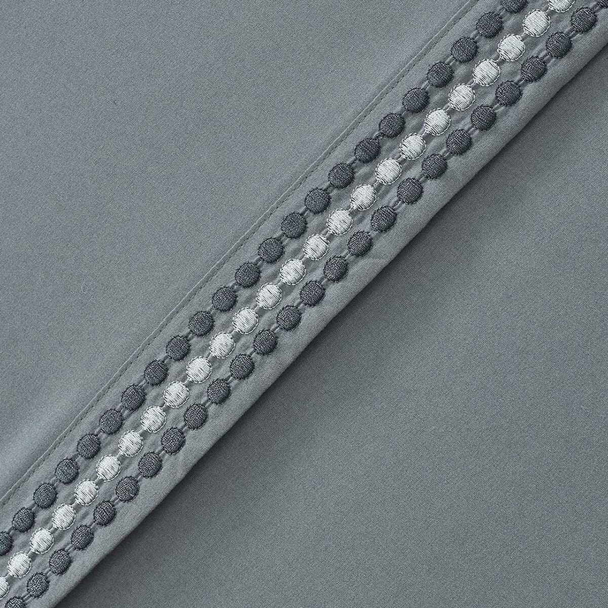 Juego de S&aacute;banas Illusions 2 Plazas Bordada Gris