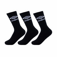 Pack 3 Calcetas Deportivas de Algodón Hombre Umbro Negro