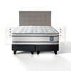 Cama Europea Flex 2 Plazas Majesty + 1 Respaldo + 2 Veladores