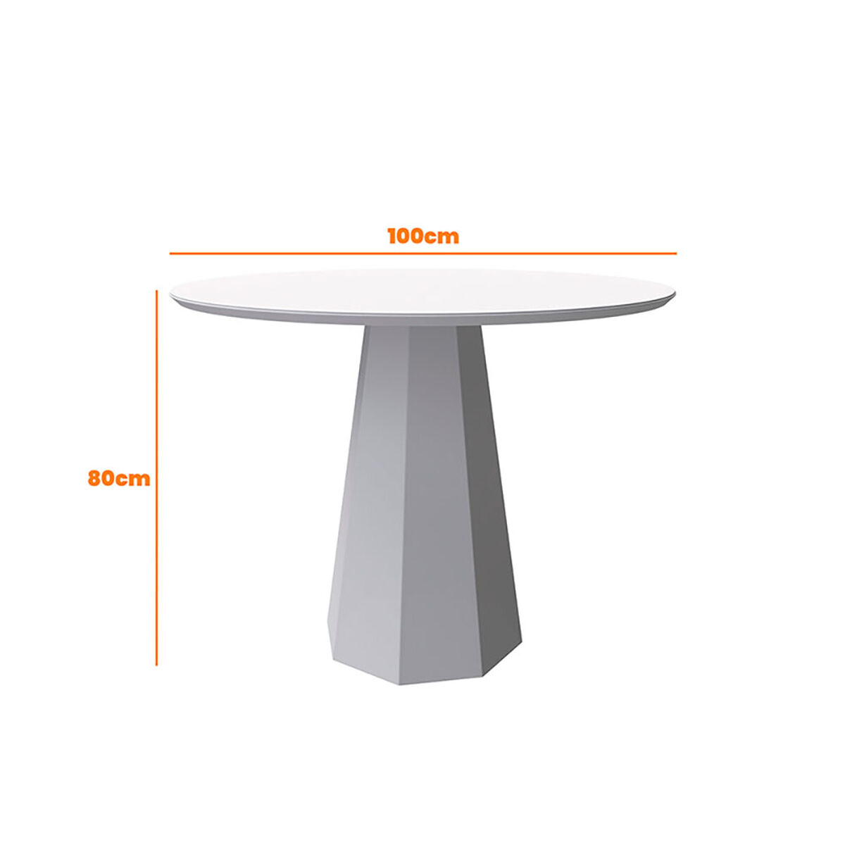 Juego de Comedor VekkaHome Isa 4 Sillas Gris