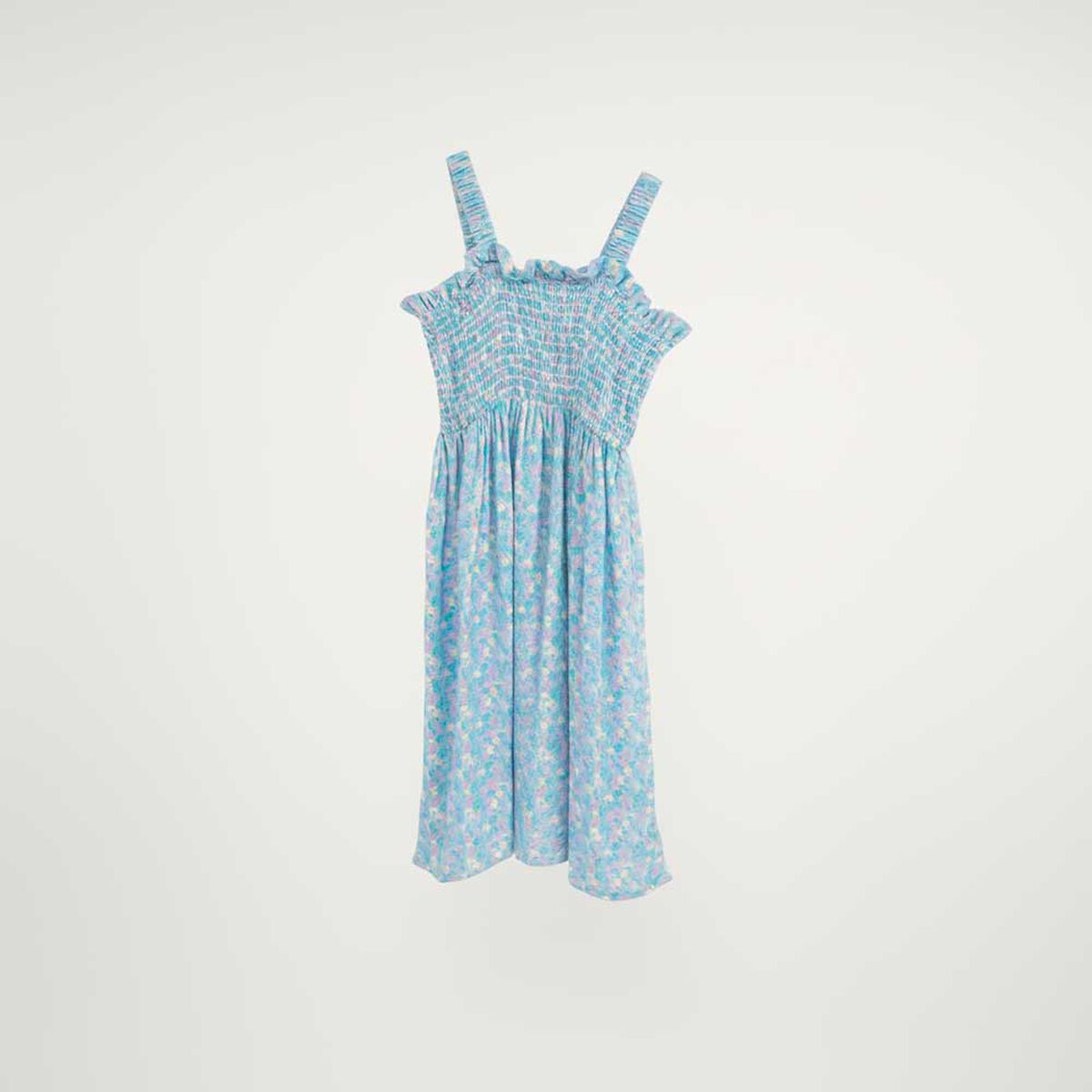 Vestido Midi Estampado sin Mangas Niña Chess