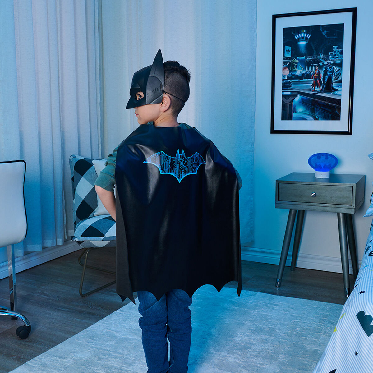 Set 1 Capa + 1 Mascara Niño Batman