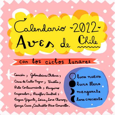 Calendario 2022 Aves Pajarito de Mimbre