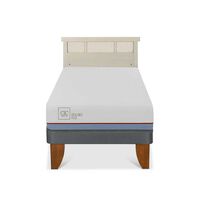 Cama Europea CIC 1,5 Plazas Excellence Plus + Respaldo Dublin Alpino