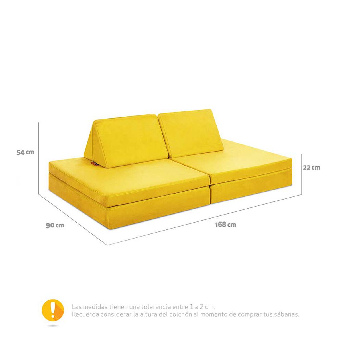 Colchón de Juego CIC Kids Amarillo