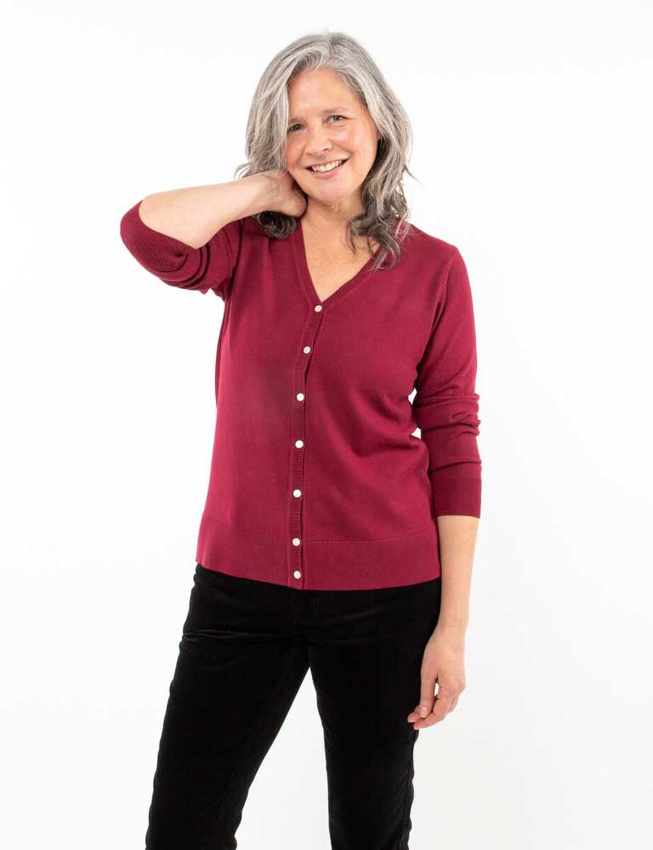 Sweater Cuello V Mujer Portman Club