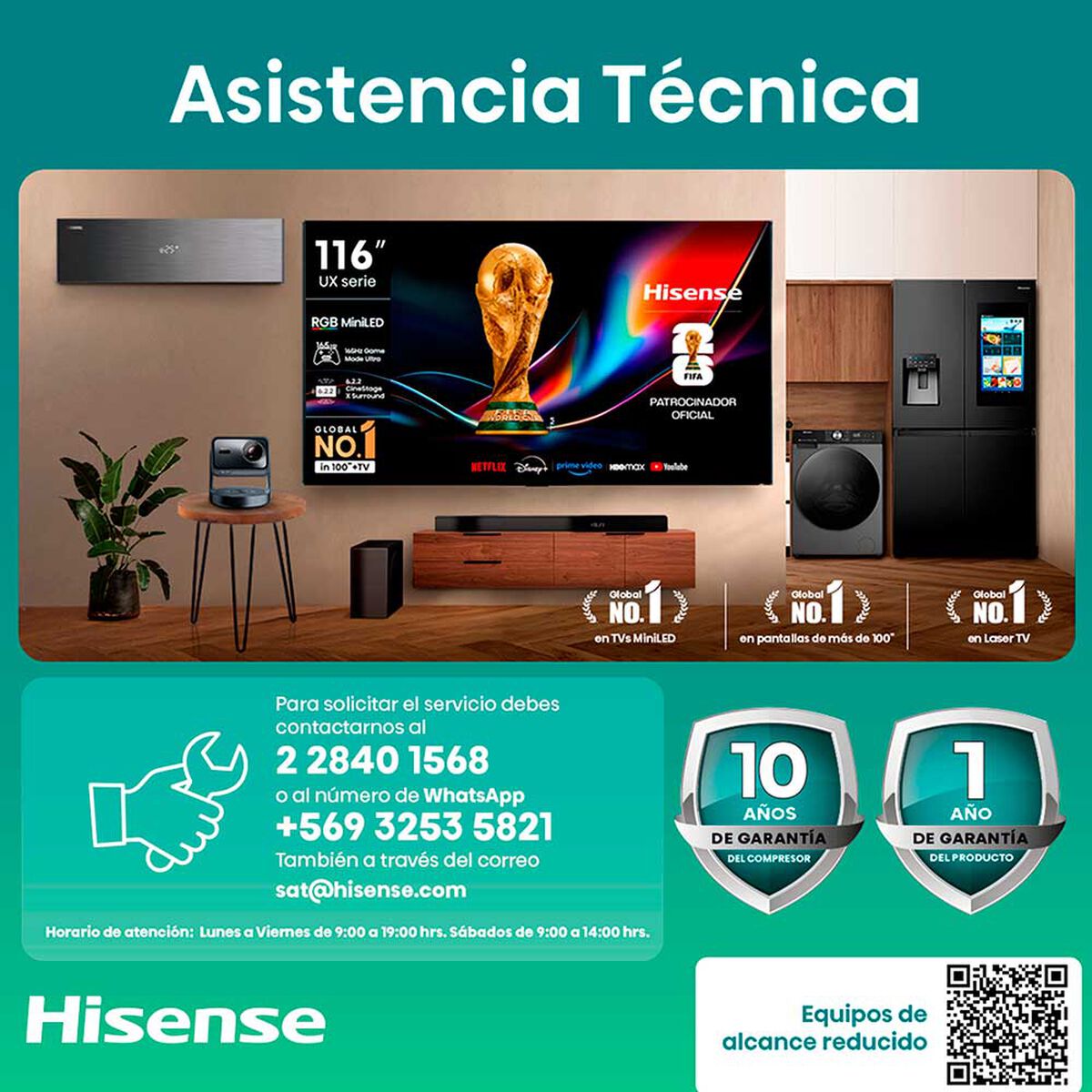 Refrigerador Hisense RT488N4ASU1 Top Mount 382 L Inox
