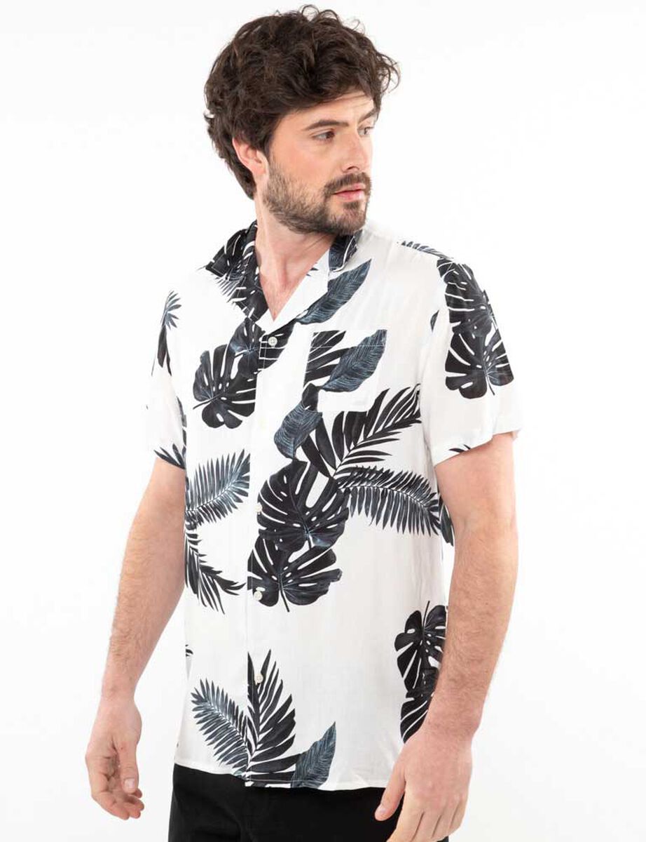 Camisa Estampada Manga Corta Hombre Portman Club